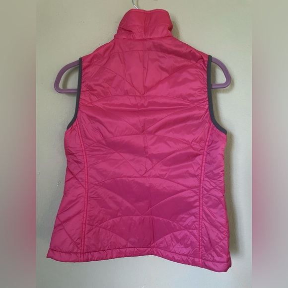 L.L. Bean Primaloft packable vest in pink and gray, XSP - Picture 2 of 7